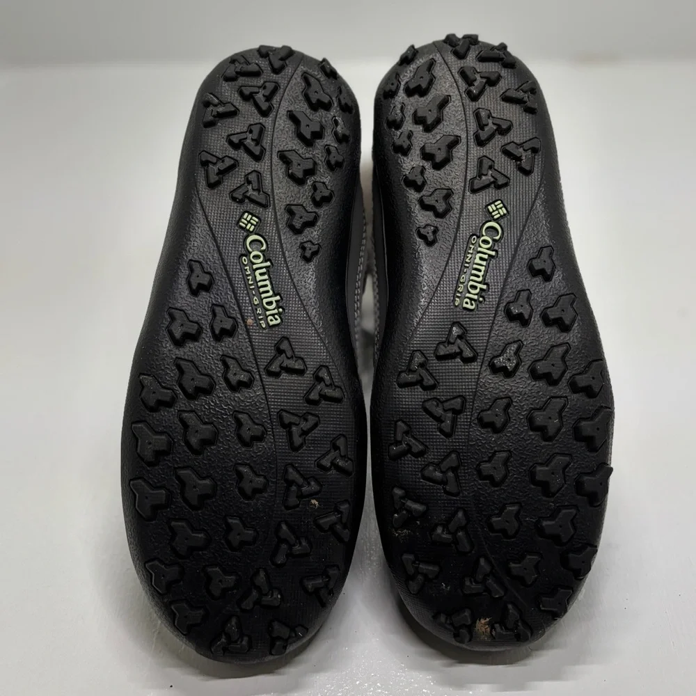Columbia Youth Insulated Winter Snow Boots Black Fur Trim Waterproof Kids Size 4